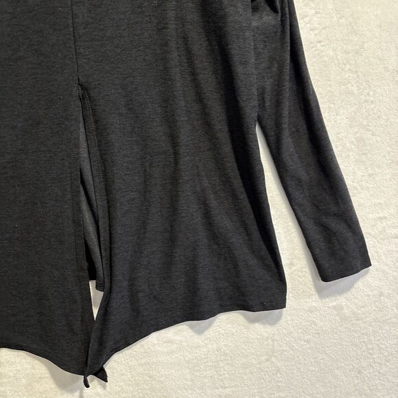 Beyond Yoga Women’s Size Small Draw the Line Tie Back Top Black Long Sleeve Tee - Picture 10 of 15